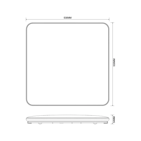 Lampa sufitowa  3-step dimm z chromowaną ramką OMAR JE-DHS-0530-CH - Zuma Line